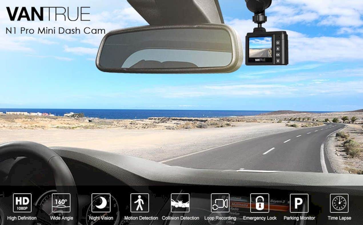 Vantrue N1 Pro Mini Dash Cam 8